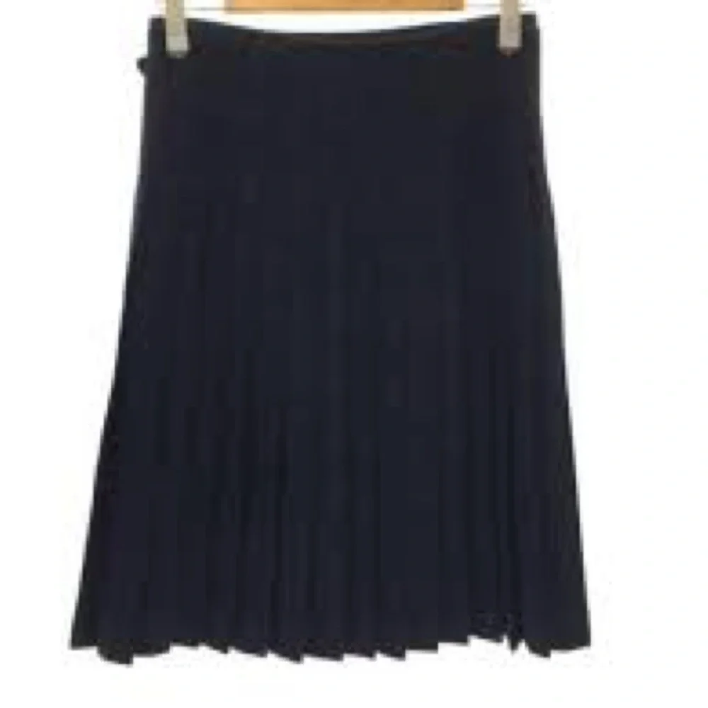 MHL Margaret Howell Black Windowpane Kilt Wool Skirt SZ 1 - Picture 3 of 10